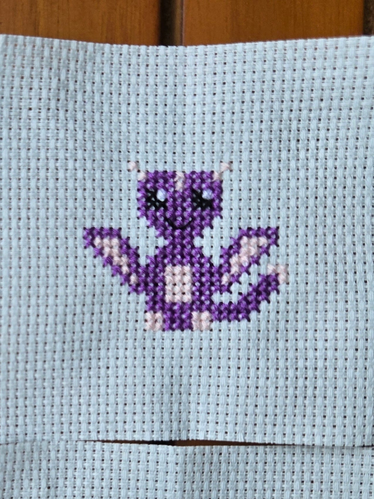Dragon Pal Cross Stitch in a Tin