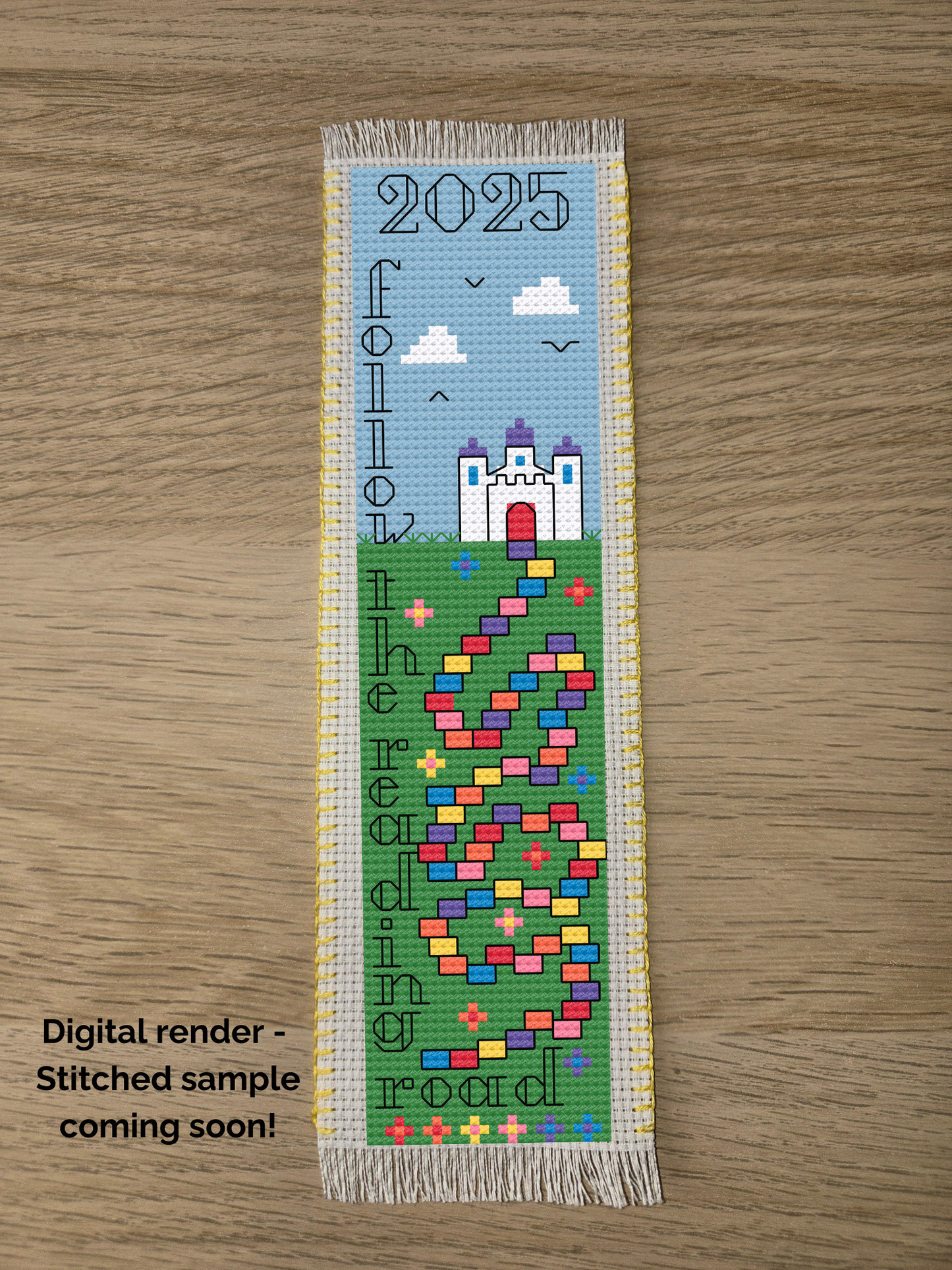 2025 Reading Tracker DIY Cross Stitch Bookmark Digital Pattern