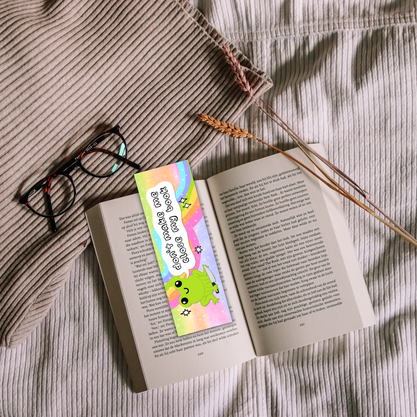 Don't Make Me Close My Book Bookmark