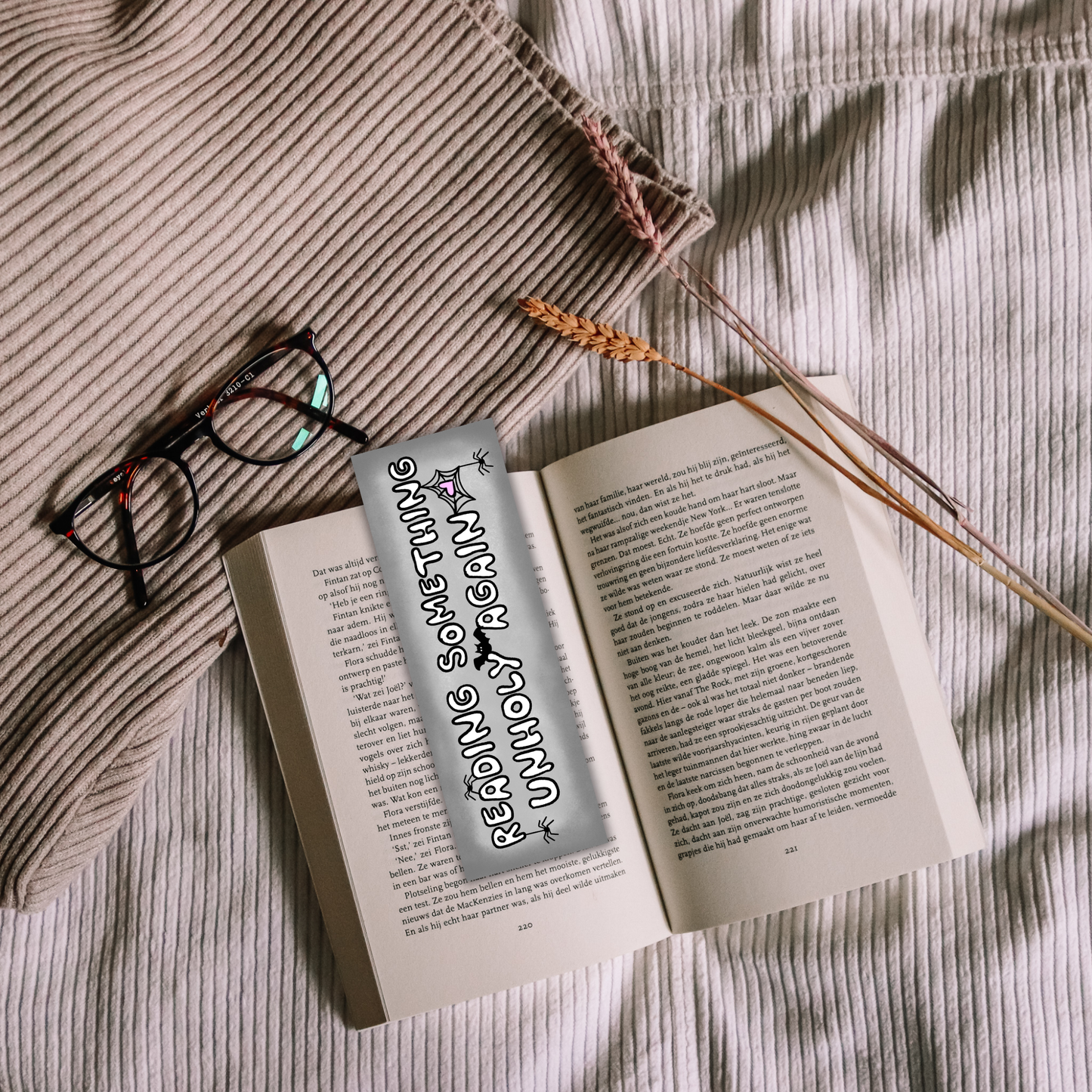 Reading Something Unholy Again Bookmark