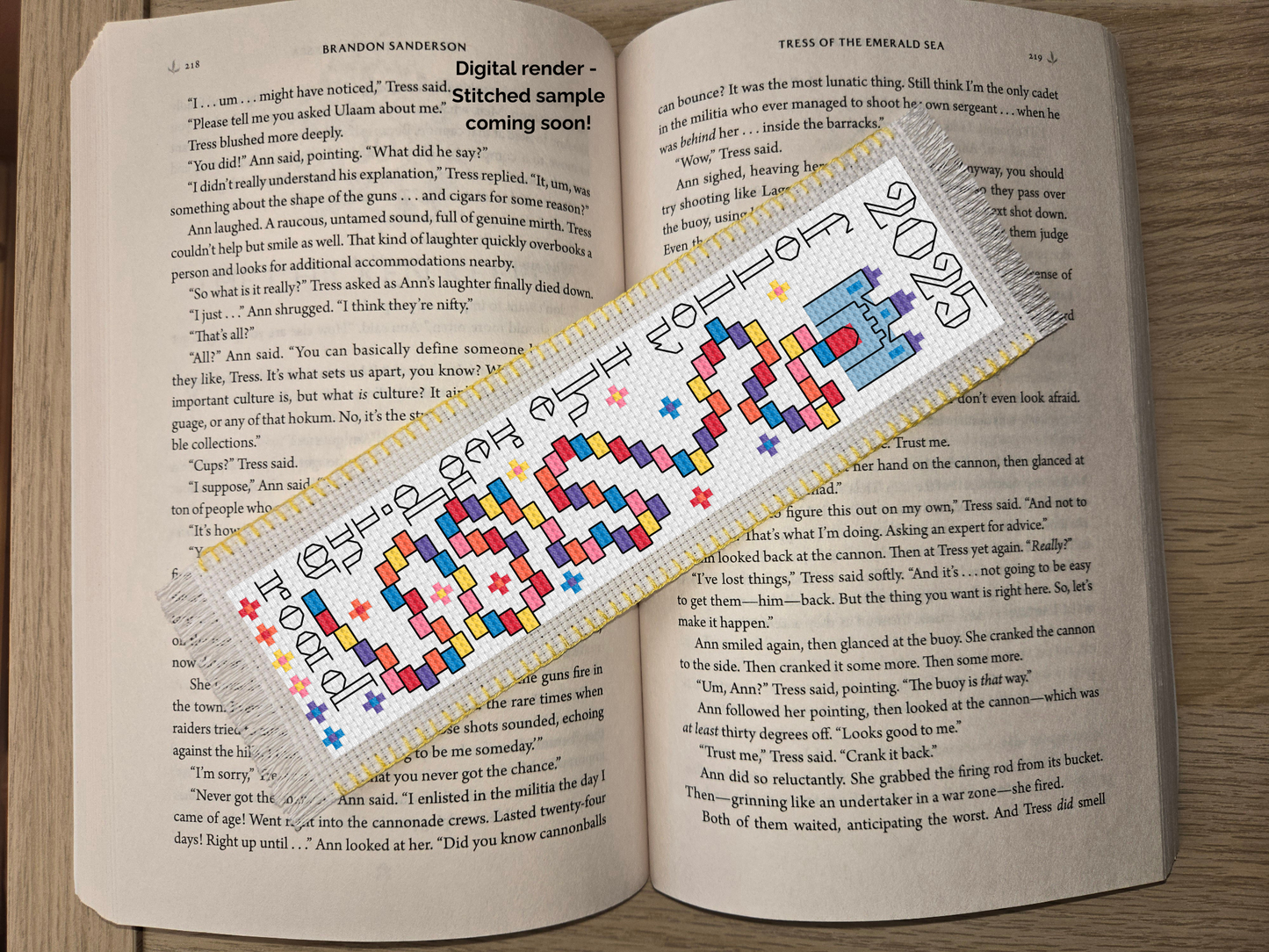2025 Reading Tracker DIY Cross Stitch Bookmark Digital Pattern