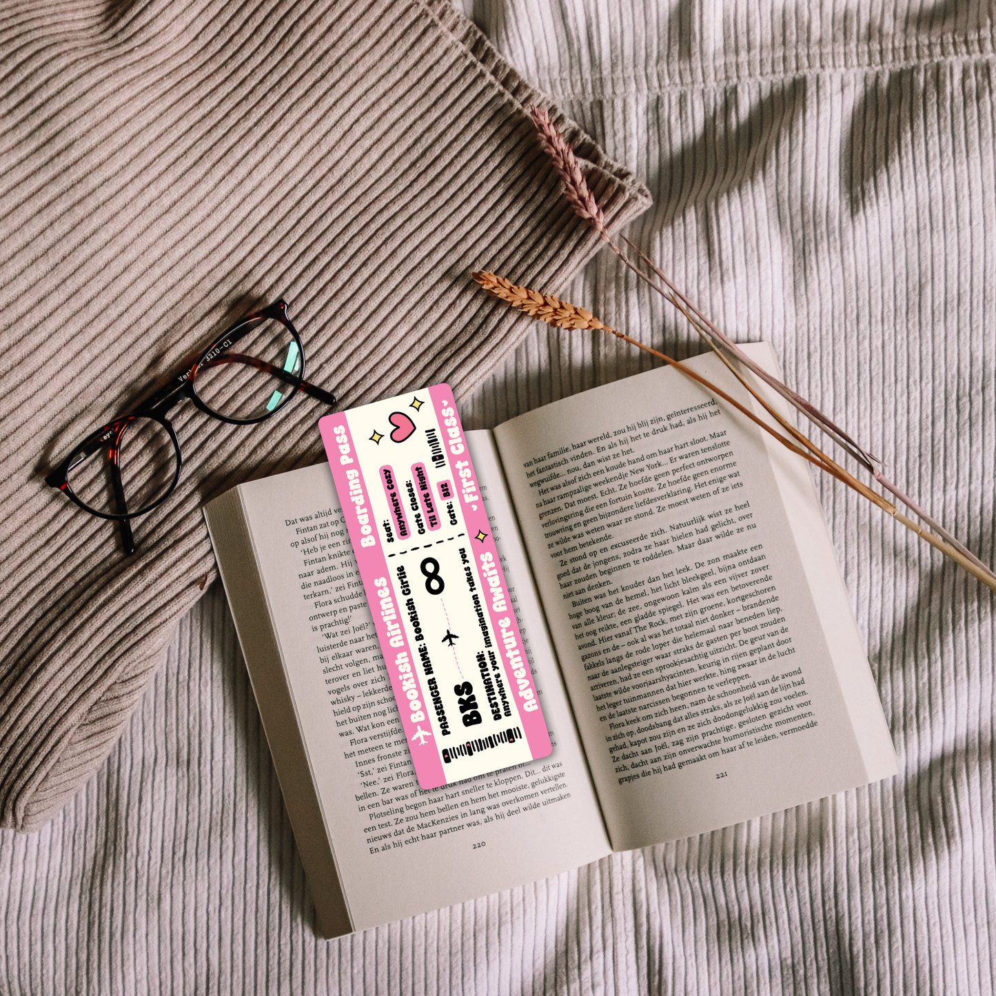 Bookish Airlines Bookmark
