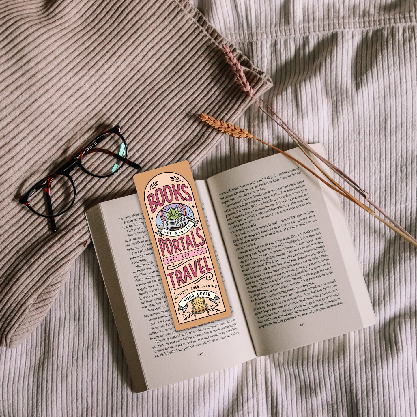 Books are Portals Bookmark