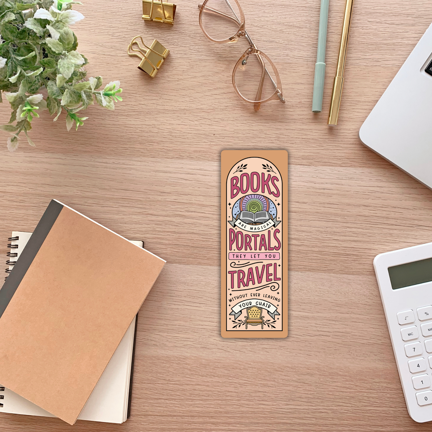 Books are Portals Bookmark