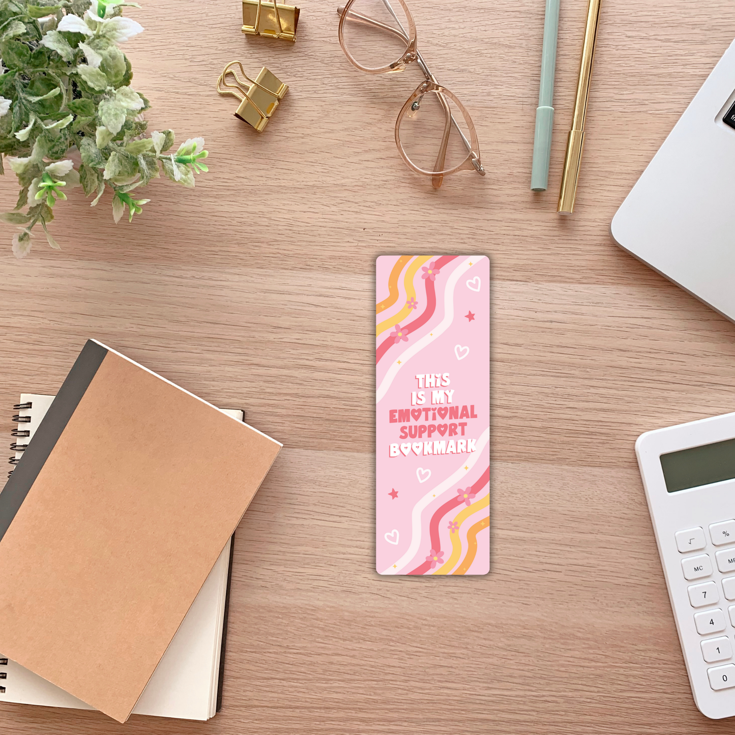 Emotional Support Bookmark