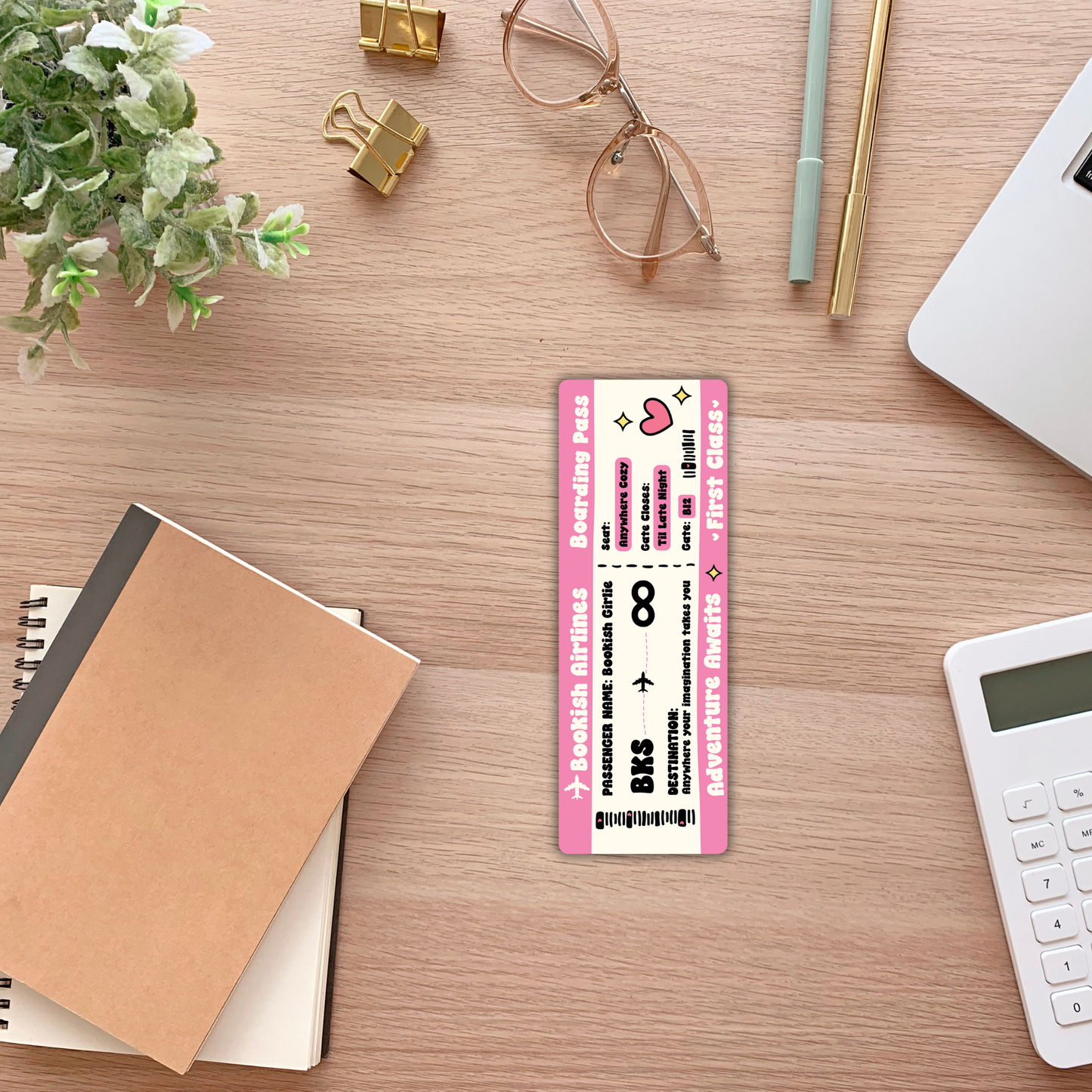 Bookish Airlines Bookmark