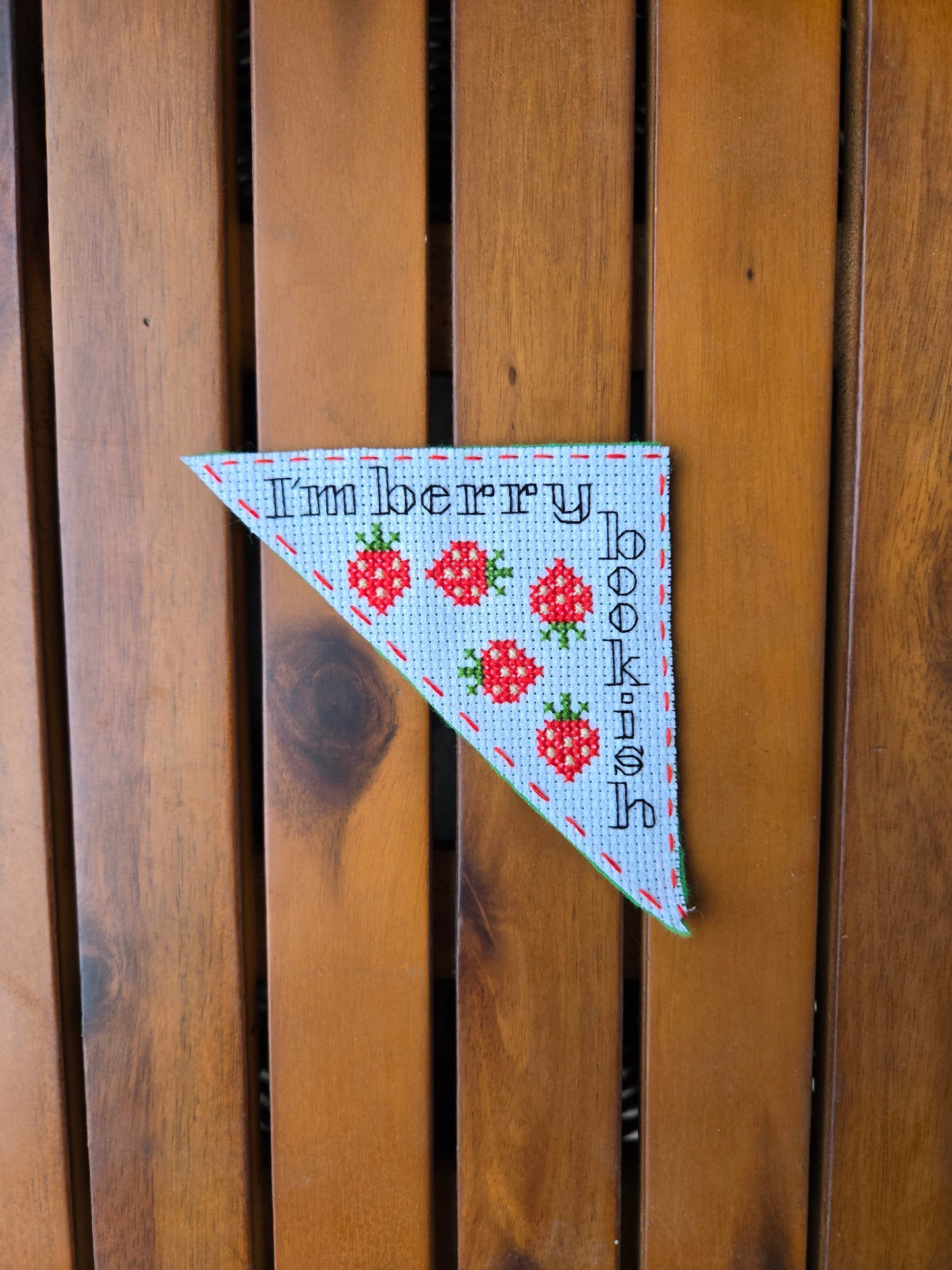 Berry Bookish Corner Bookmark Cross Stitch Kit