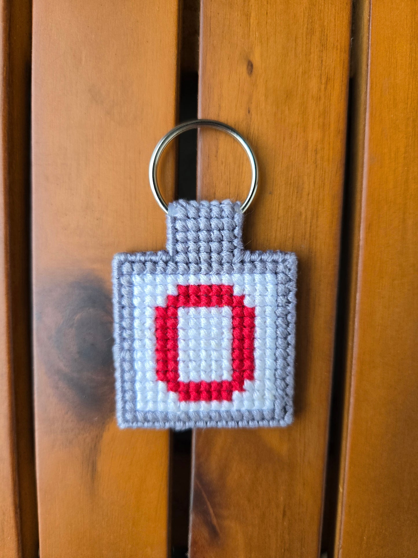 Block O DIY Cross Stitch Keychain Kit