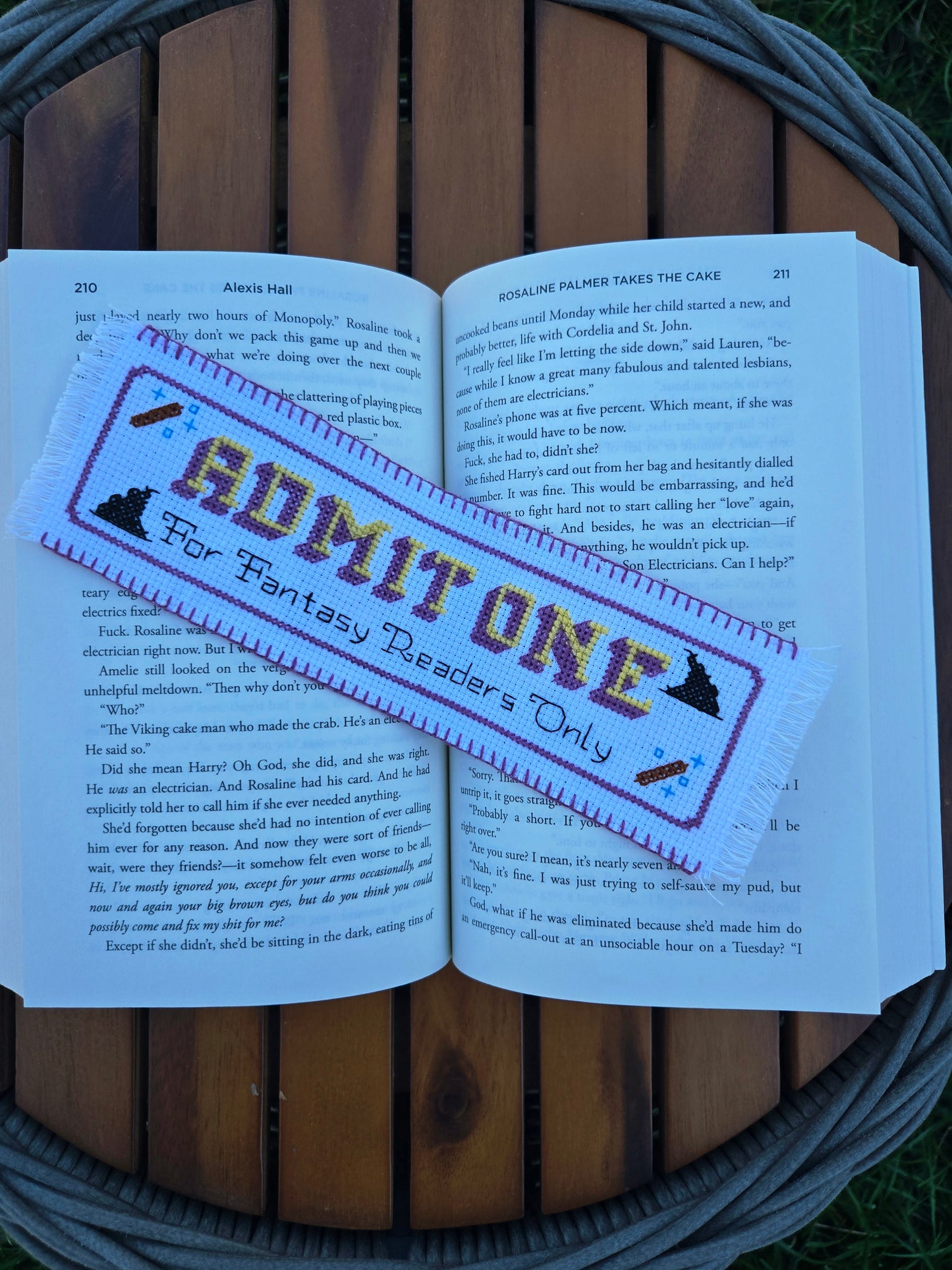 Admit One Fantasy DIY Cross Stitch Bookmark Kit