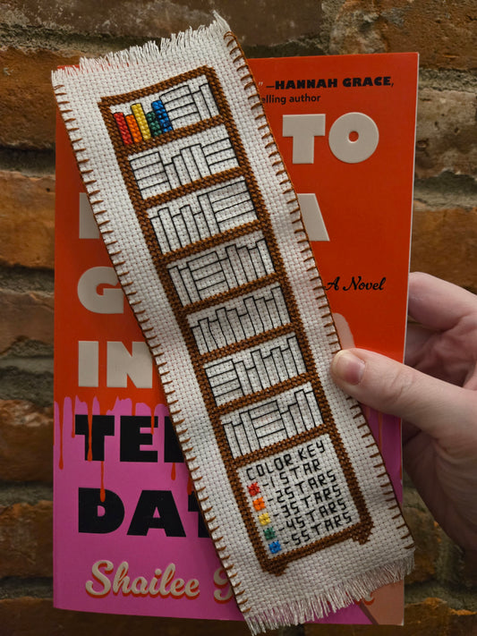 Reading Tracker DIY Cross Stitch Bookmark Kit