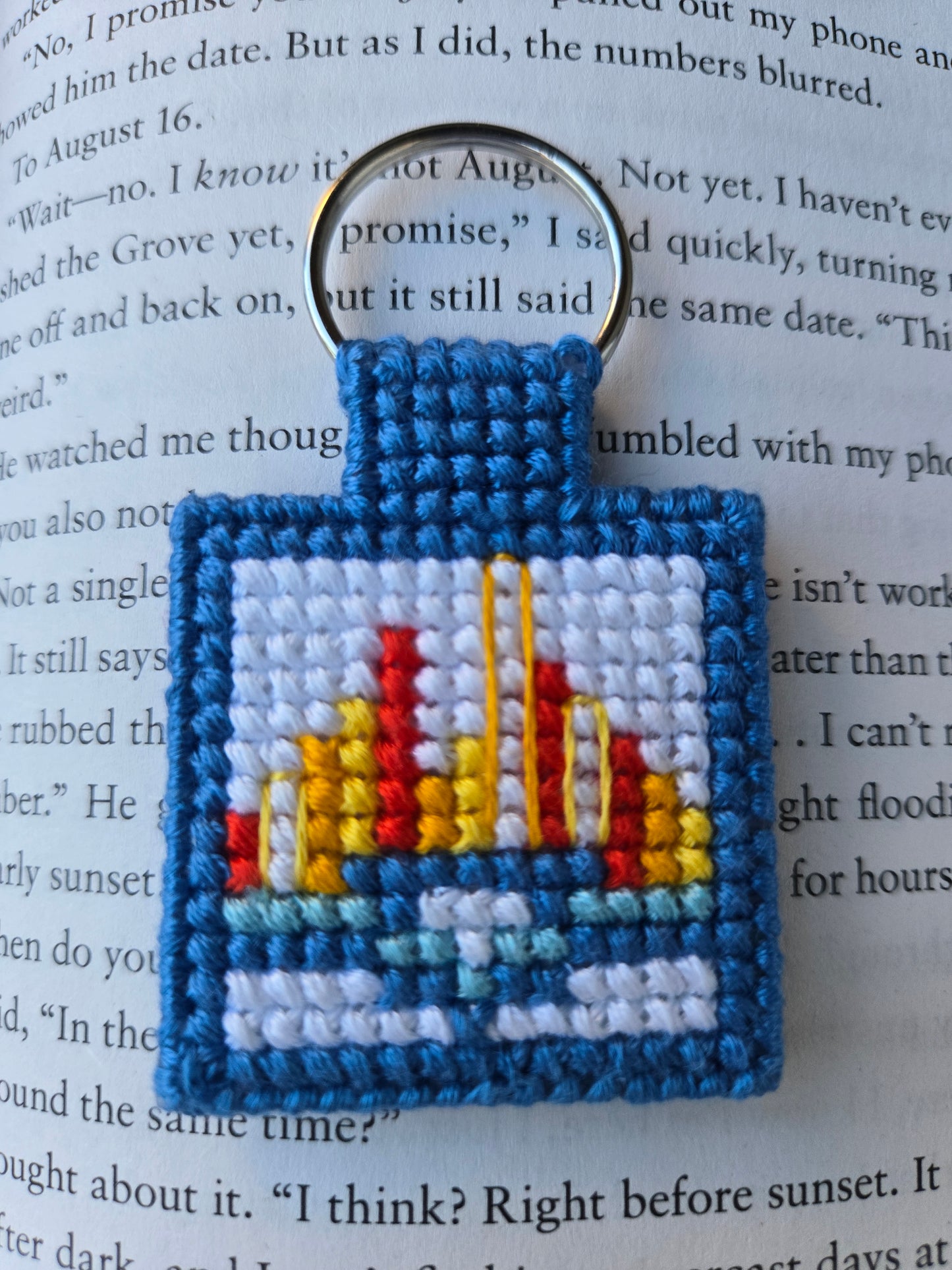 ***Pre-Order*** Columbus Book Festival 2026 DIY Cross Stitch Keychain Kit