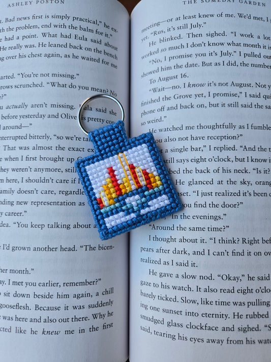 ***Pre-Order*** Columbus Book Festival 2026 DIY Cross Stitch Keychain Kit