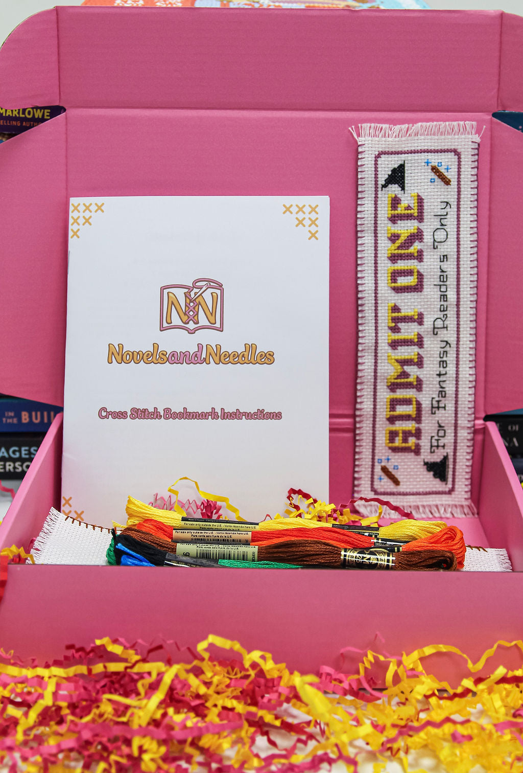 Admit One Fantasy DIY Cross Stitch Bookmark Kit