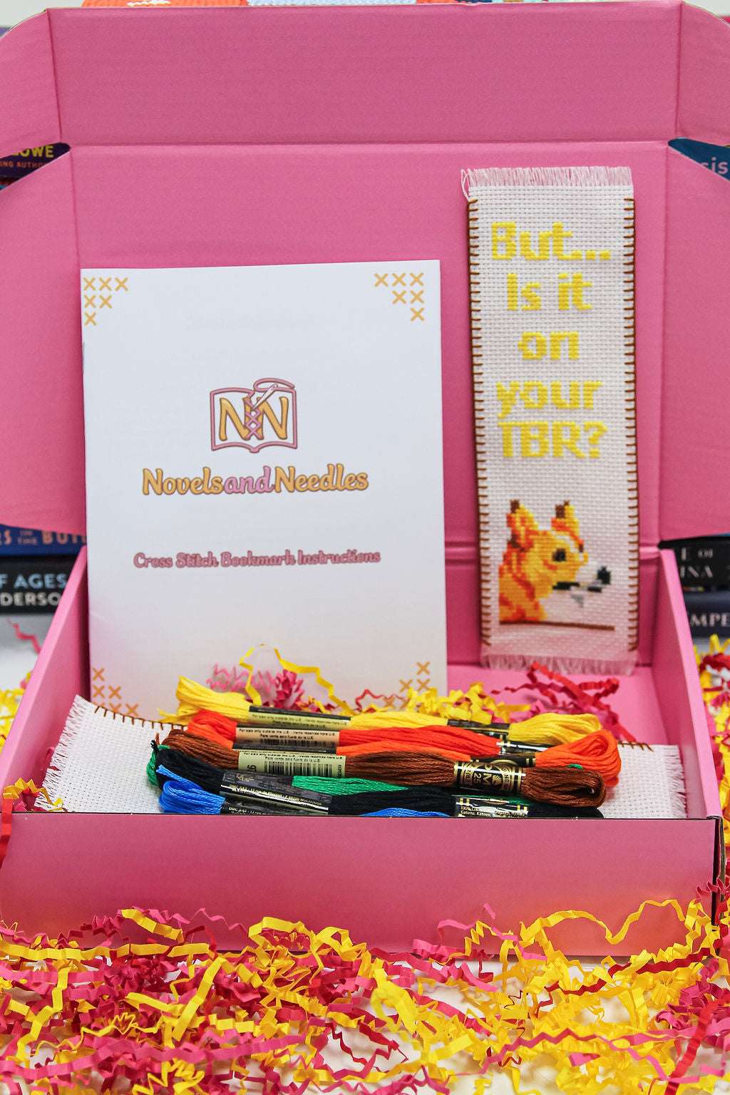 Corgi Side Eye DIY Cross Stitch Bookmark Kit