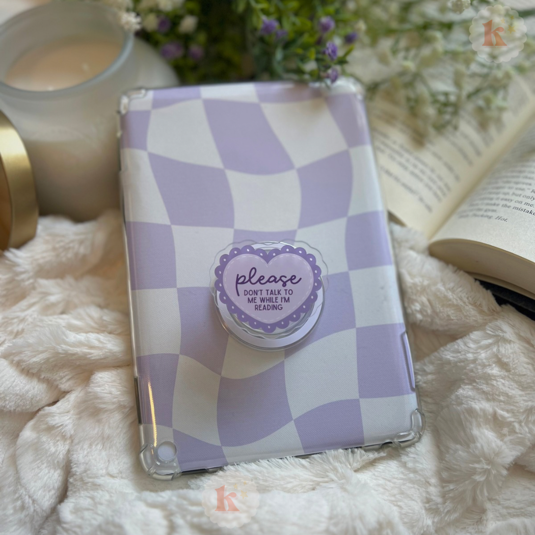 Please Don't Talk E-Reader Grip