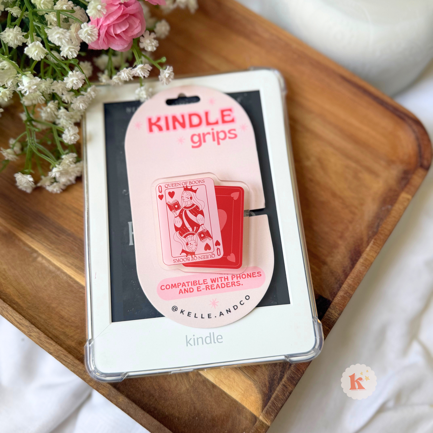 Queen of Books E-Reader Grip