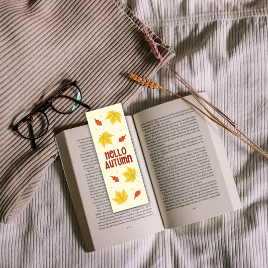 Hello Autumn Bookmark