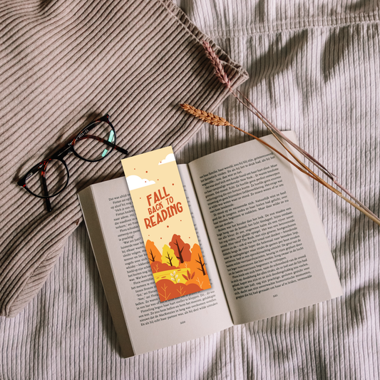 Fall Back to Reading Bookmark